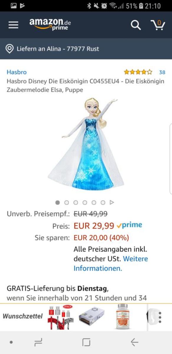 Elsa Pyjama für Tia