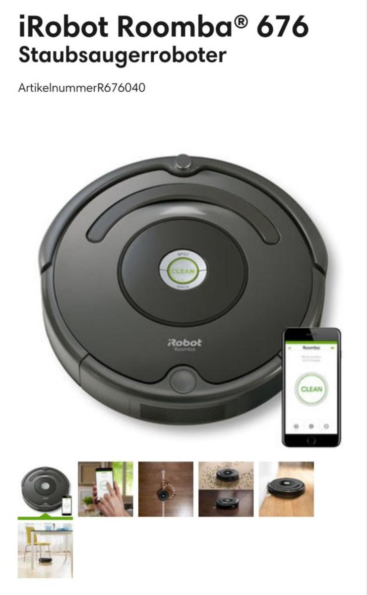iRobot Roomba i7 (I7156) App-Steuerbarer Saugroboter (Staubsauger Roboter), 2 Gummibürsten, Intelligente Kartierung, Sprachassistent-Kompatibel,