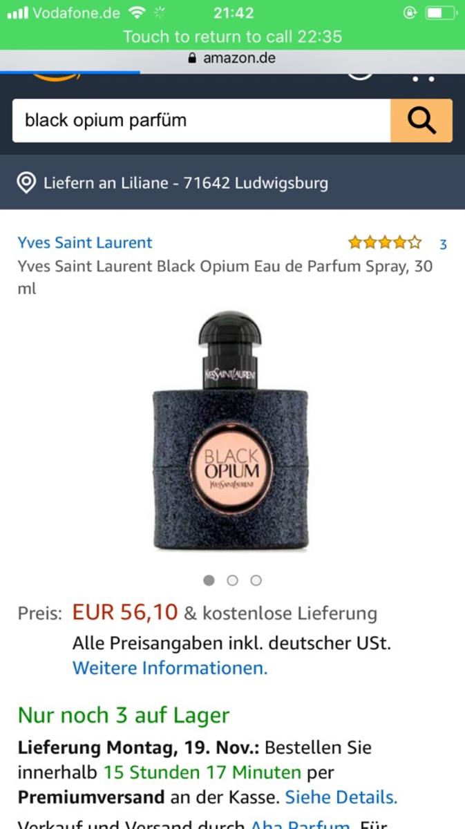 Black opium parfum