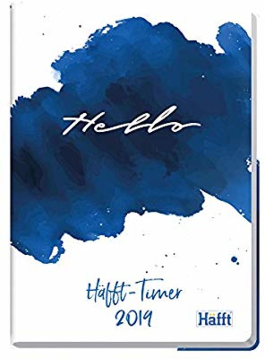 Häfft-Timer A5 JANUAR - DEZEMBER 2019 [Hello], Fadenheftung