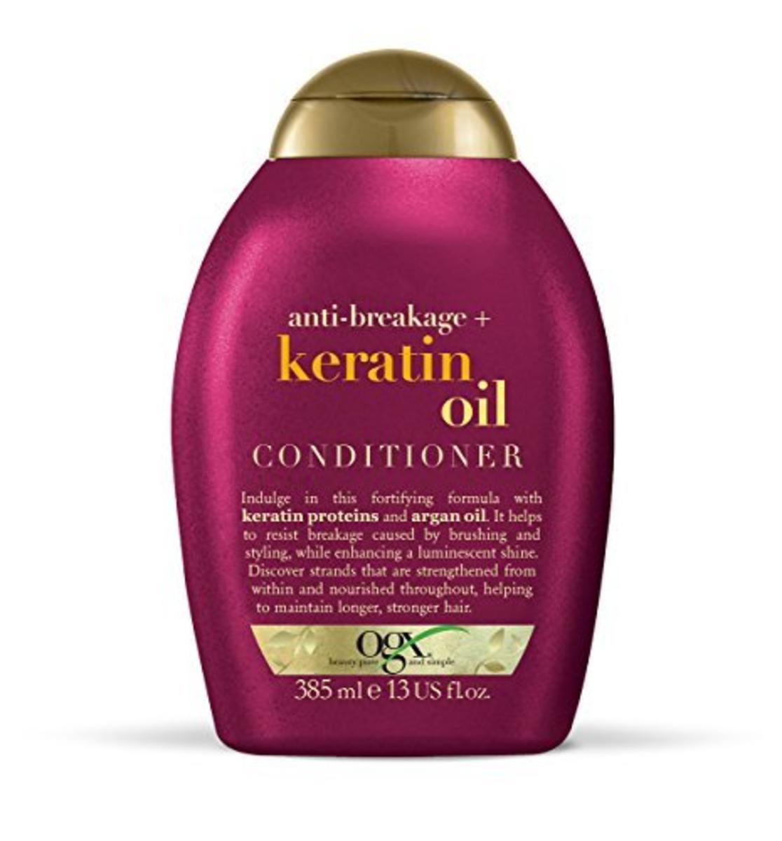 OGX Anti-Breakage Keratin Oil Shampoo, 1er Pack (1 x 385 ml)